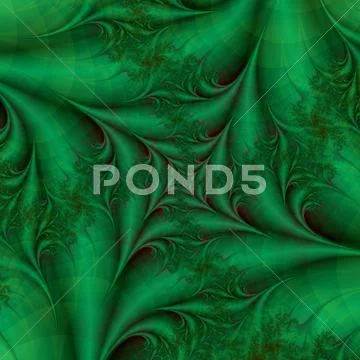 Green Square Spiral Stock Illustration