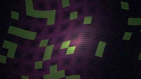 Green squares on dark background. Stock Footage 340034909
