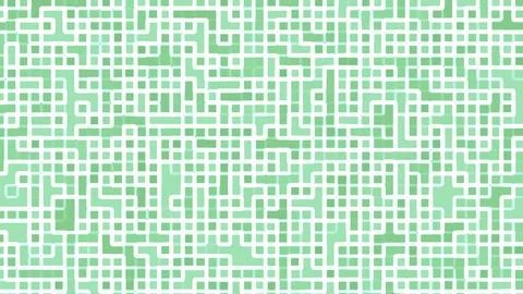 Green squares form a complex pastelcolored intersecting grid pattern Stock Illustration