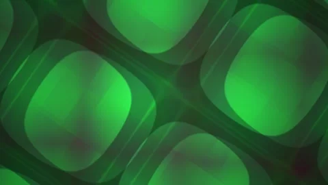 Green squares with neon lines on a dark background. Stock Footage 335531178