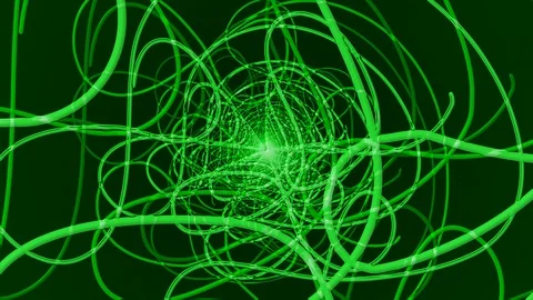 Green Squiggle Line Zoom Stock Footage 100706900