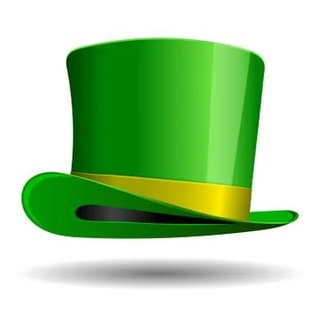 Green St. Patrick's Day hat Stock Illustration