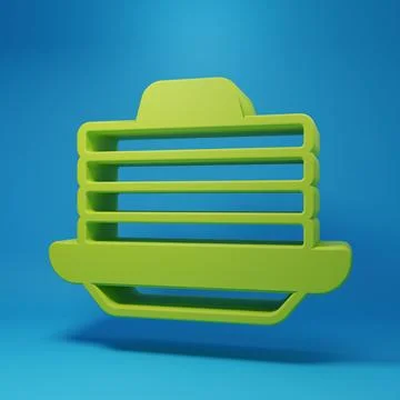 Green Stack of pancakes with honey icon isolated on blue background. Breakf.. Stock Illustration