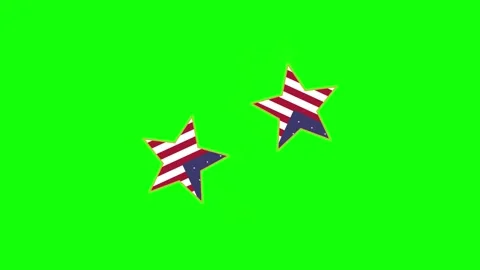 Green Star and Screen on Green Screen Background Horizontal 16:9 Vídeo Stock 339331165