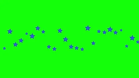 Green Star and Screen on Green Screen Background Horizontal 16:9 Stock Footage 339331397