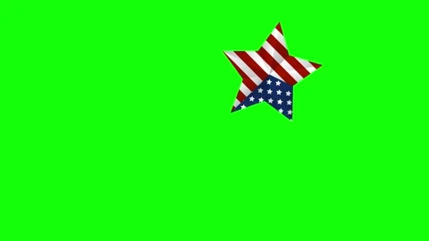 Green Star and Screen on Green Screen Background Horizontal 16:9 Vídeos de archivo 339331928