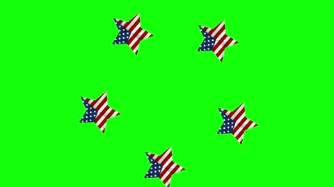 Green Star and Screen on Green Screen Background Horizontal 16:9 Video stock 339332042