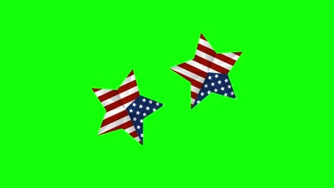 Green Star and Screen on Green Screen Background Horizontal 16:9 Video stock 339332146