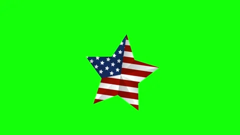 Green Star and Screen on Green Screen Background Horizontal 16:9 Vidéo 339332177