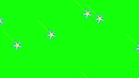 Green Star and Screen on Green Screen Background Horizontal 16:9 Stock Footage 339332728