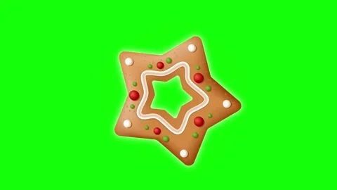 Green Star and Screen on Green Screen Background Horizontal 16:9 Video stock 339443891