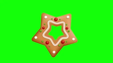 Green Star and Screen on Green Screen Background Horizontal 16:9 Stock Footage 339443914