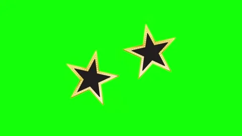 Green Star and Screen on Green Screen Background Horizontal 16:9 Stock Footage 339443950