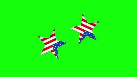Green Star and Screen on Green Screen Background Horizontal 16:9 Video stock 339444402
