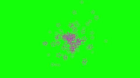 Green Star and Screen on Green Screen Background Horizontal 16:9 Stock-Footage 339444840