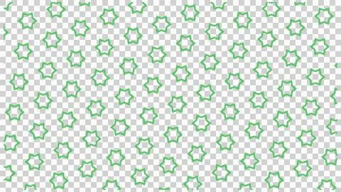 Green Star Decorative Pattern on White Background 스톡 일러스트