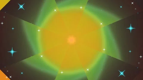 Green Star Explosion in Space Animation. Stock Footage 331488733