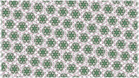 Green Star Geometric Pattern on White Background 스톡 일러스트
