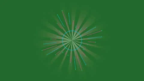 Green Star on Green Screen Background Horizontal 16:9 Stock Footage 339443757