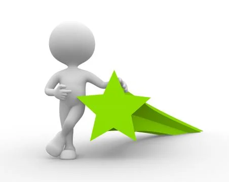 Green star Illustrazione stock