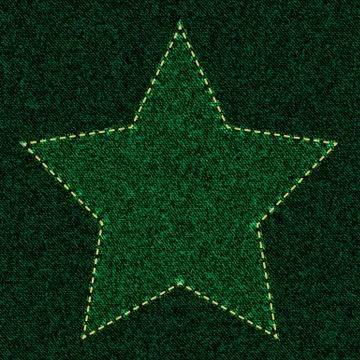 Green Star jeans Stock Illustration