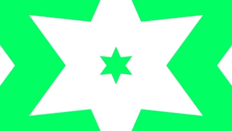 Green Star Pattern Motion Stock Footage 335639888