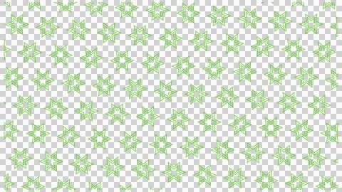 Green Star Seamless Pattern on White Background 스톡 일러스트