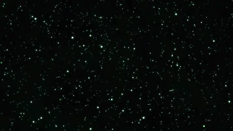 Green Starry Sky Background with Seamless Cosmic Space Loop Stock Footage 340192962