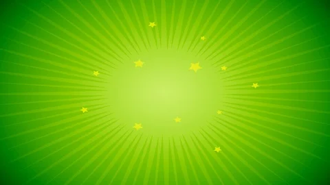 Green Stars Animated Comic Background Stock Footage 126595534