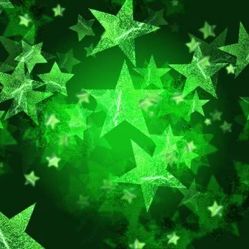Green stars Stock Illustration