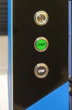 Green Start Button Stock Photos