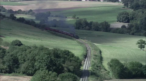 Green Steam Train On Severn Valley Railway Видео 65200565