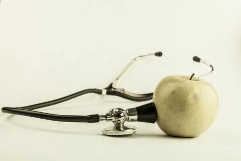 Green stethoscope Stock Photos