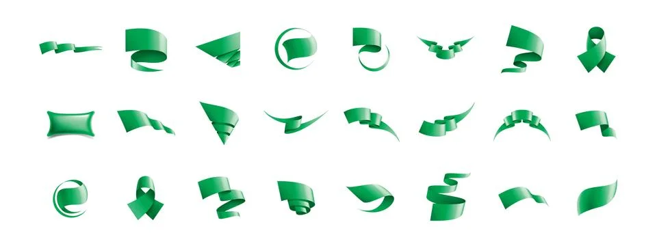 Green sticker on white background. Vector illustration Stock Illustration