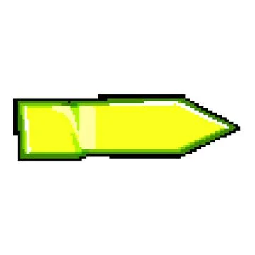 Green sticky arrow pointer labeling a direction or highlight Illustrazione stock