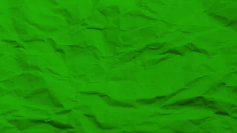 Green Stop Motion Real Crinkled Paper Texture Animation Stock Footage 328970991