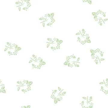 Green strawberry glyph seamless pattern Illustrazione stock
