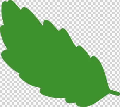 Green Strawberry leaf simple Stock Illustration