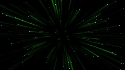 Green Streak Laser Light Flight 4K Loop Stock Footage 299092548