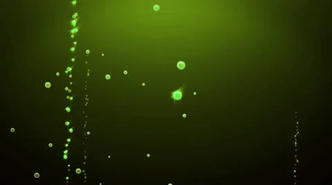 Green Streaming Bubbles Stock Footage 10912179