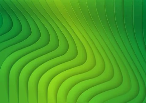 Green Striped 3D Texture Stock Illustration