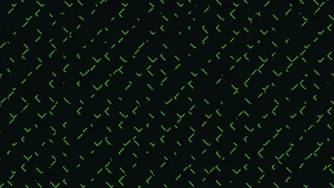 Green striped lines on black background are randomly moving Stock Footage 141884267