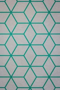 Green striped pattern texture background and copy space, Velvet fabric Stock Photos