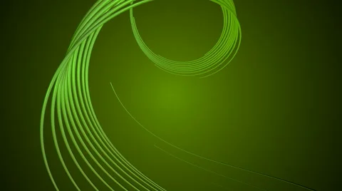 Green stroke twisted Stock Footage 55385960