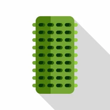 Green studded sole pattern for sport shoes Stock Illustration