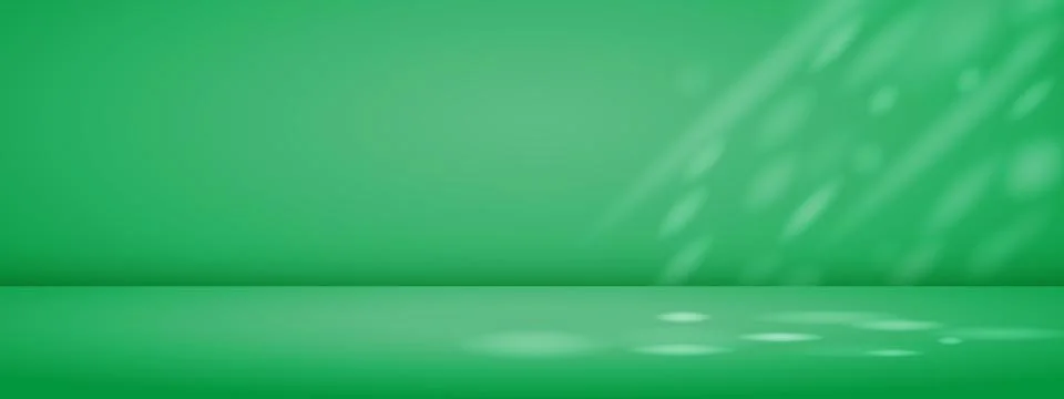 Green studio background with sun rays. Limbo bg for product presentation. M.. Stock Illustration
