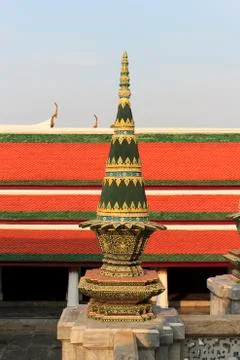 Green stupa Stock Photos
