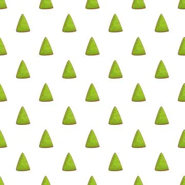 Green stylized triangular geometric shapes repeating pattern Stockillustratie