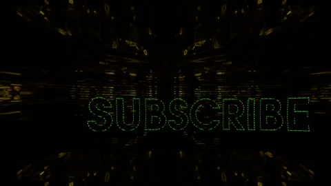 Green Subscribe on the Abstract Yellow Background 库存影片 297687399