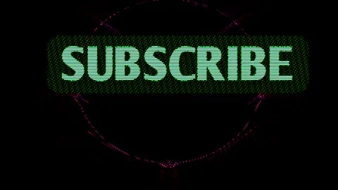 Green Subscribe Button Going Up on the Violet Abstract Background 库存影片 298637830